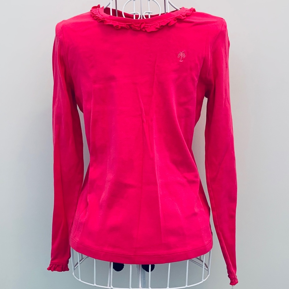 Girls Lilly Pulitzer Pink Shirt, Size 12-14